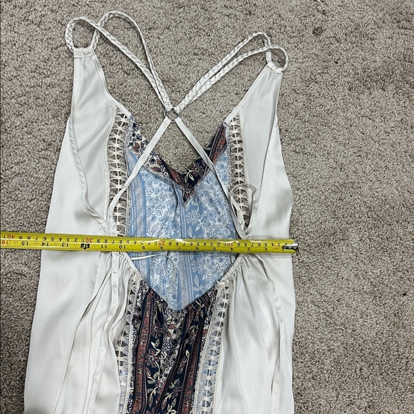 Free People White and Brown Backless Dress - Picture 9 of 9